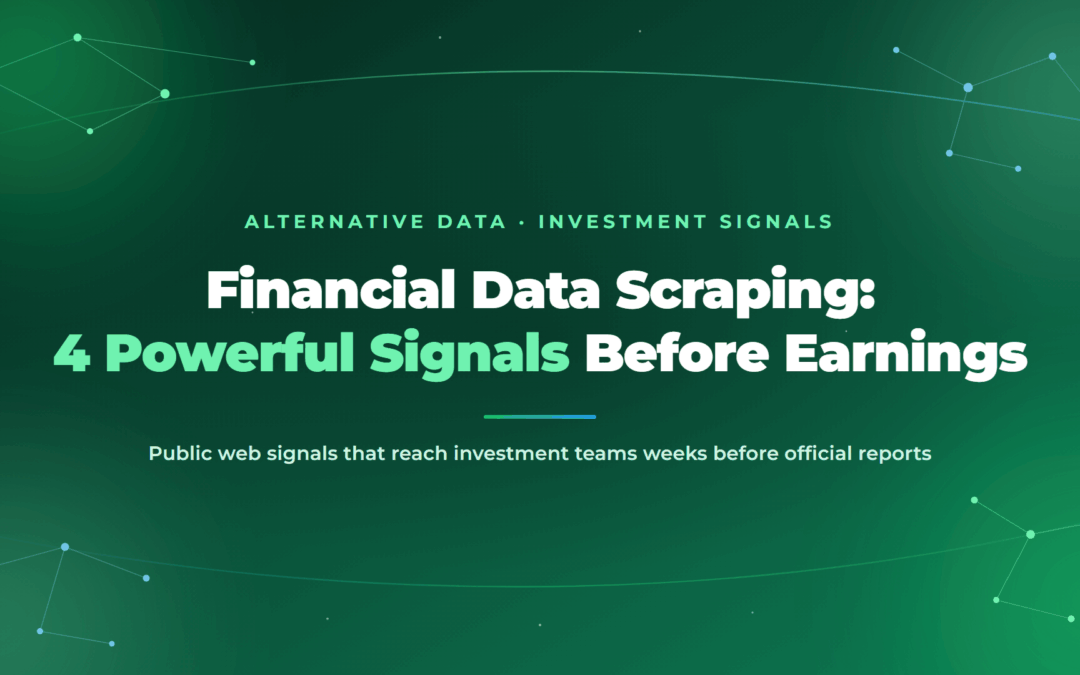 Financial Data Scraping: 4 Powerful Signals Before Earnings